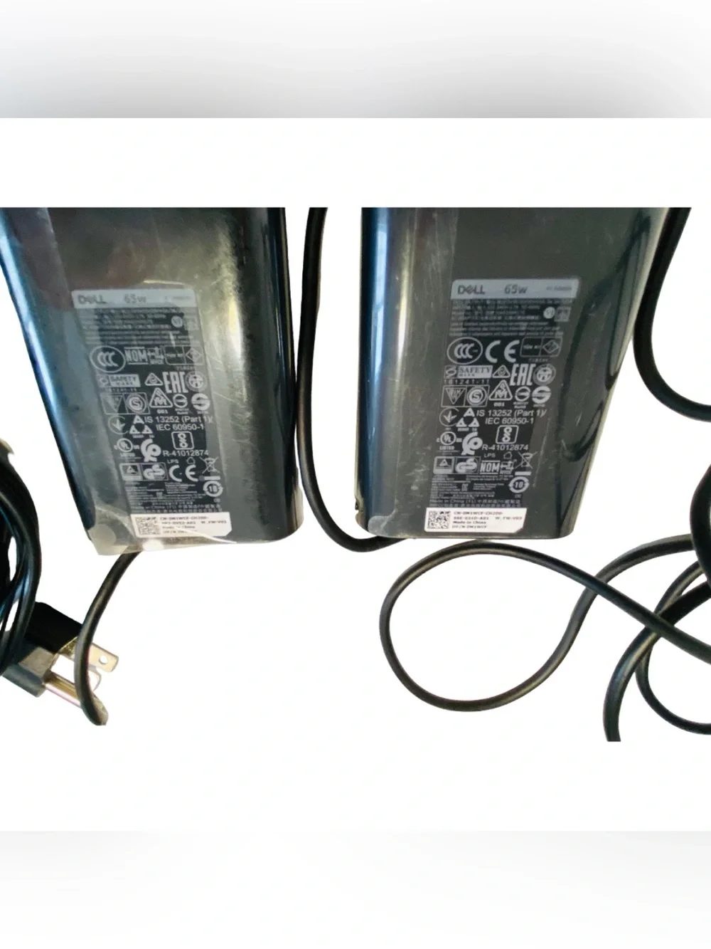 Lot of 2 - DELL 65W USB-C AC Adapter Laptop Charger – Model DM1WCF